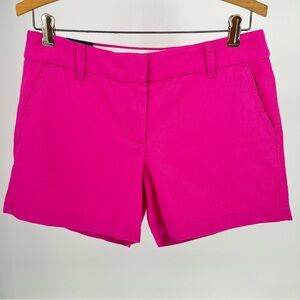J.Crew Pink Chino Shorts Size 6 5” Inseam Preppy Summer Classic Cotton NWT